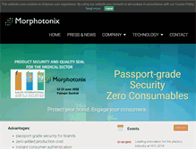 Tablet Screenshot of morphotonix.com